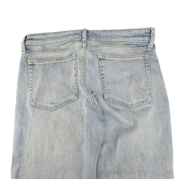 Rag & Bone Jeans Boyfriend Light Wash Distressed Raw Hem Womans Size 27 VL1019 - Picture 10 of 12